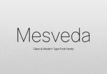 Mesveda Font Poster 1