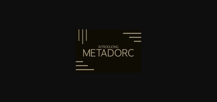 Metadorc Font Poster 3