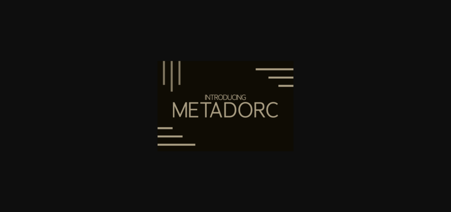 Metadorc Font Poster 1