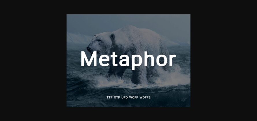 Metaphor Font Poster 3