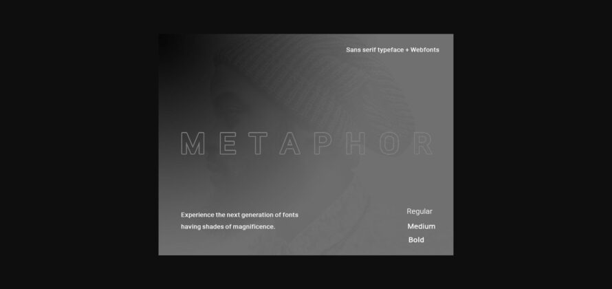 Metaphor Font Poster 4