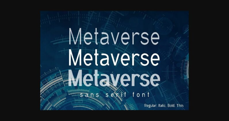 Metaverse Font Poster 3