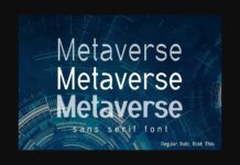 Metaverse Font Poster 1