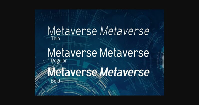 Metaverse Font Poster 4