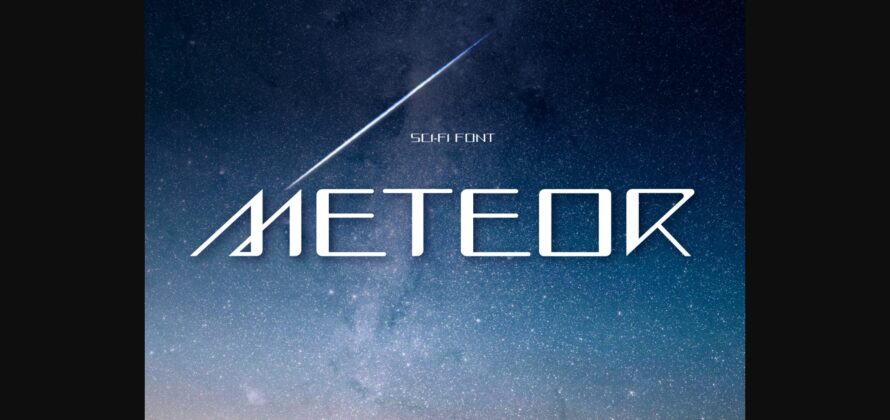 Meteor Font Poster 3