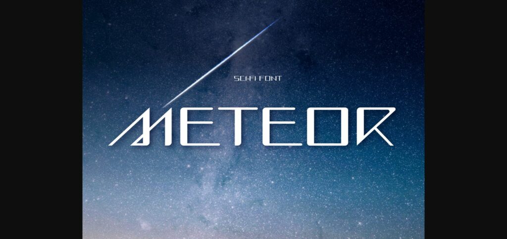 Meteor Font Poster 1