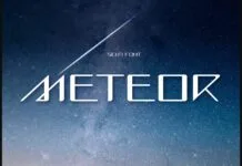 Meteor Font Poster 1