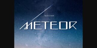 Meteor Font Poster 1