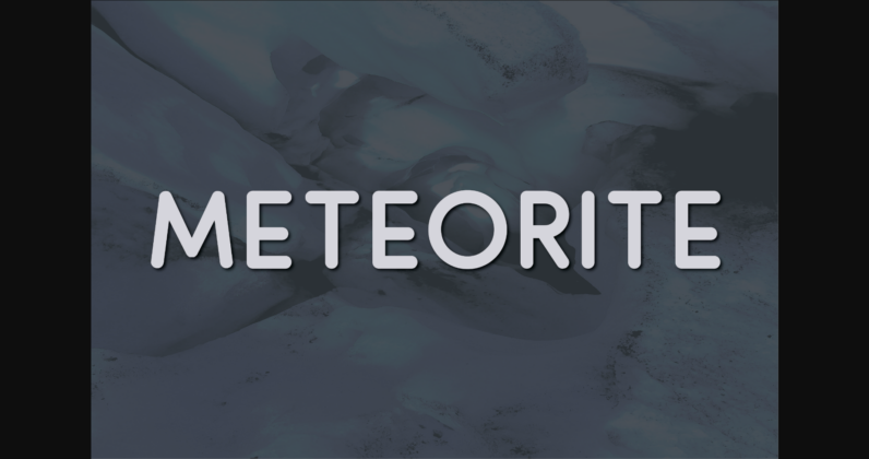 Meteorite Font Poster 3