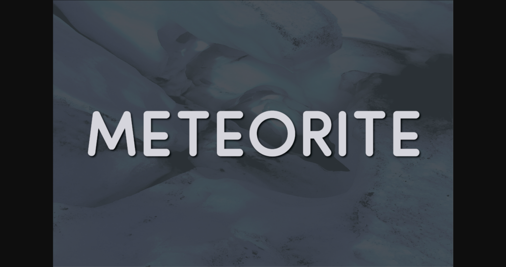 Meteorite Font Poster 1