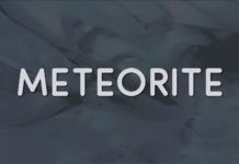 Meteorite Font Poster 1