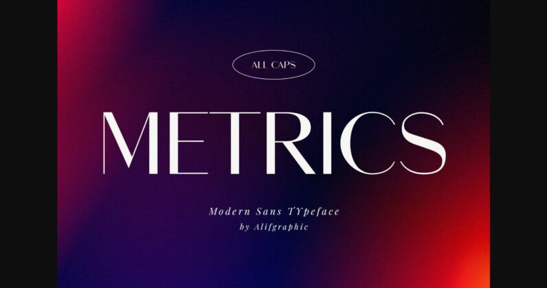 Metrics Font Poster 3