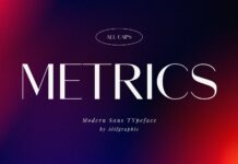 Metrics Font Poster 1