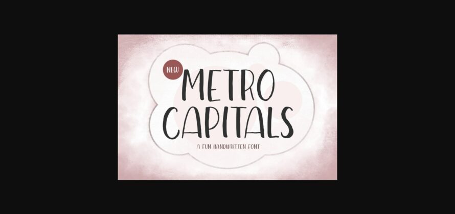 Metro Capitals Font Poster 3