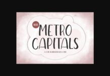 Metro Capitals Font Poster 1