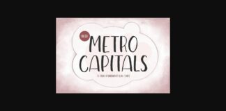 Metro Capitals Font Poster 1