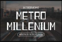 Metro Millenium Font Poster 1