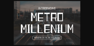 Metro Millenium Font Poster 1