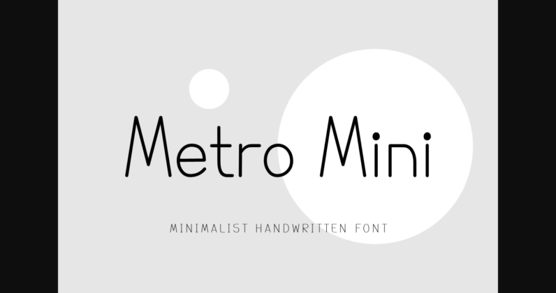 Metro Mini Font Poster 3