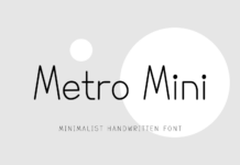Metro Mini Font Poster 1
