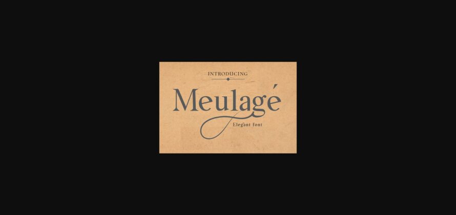 Meulage Font Poster 3
