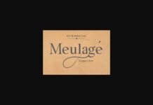 Meulage Font Poster 1