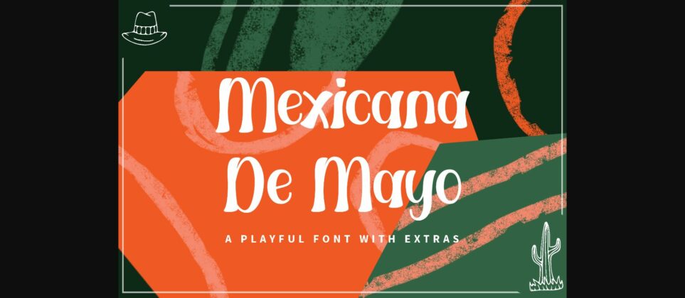 Mexicana De Mayo Font Poster 3