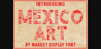 Mexico Art Font Poster 1