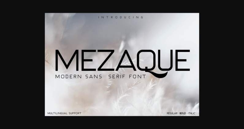 Mezaque Font Poster 3