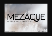 Mezaque Font Poster 1