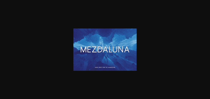 Mezdaluna Font Poster 3