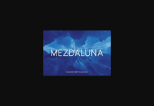 Mezdaluna Font Mezdaluna Font Poster 1