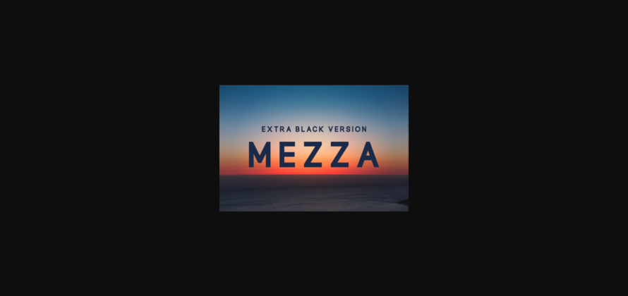 Mezza Extra Black Font Poster 3