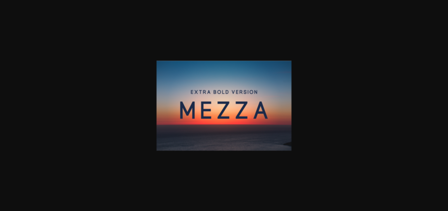 Mezza Extra Bold Font Poster 3