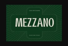 Mezzano Font Poster 1