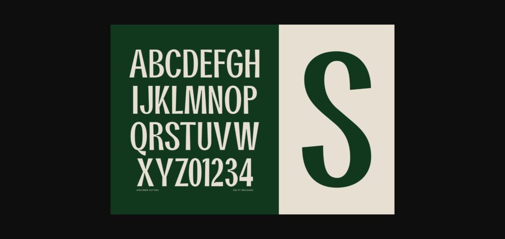Mezzano Font Poster 10