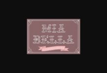 Mia Bella Lighthearted Font Poster 1
