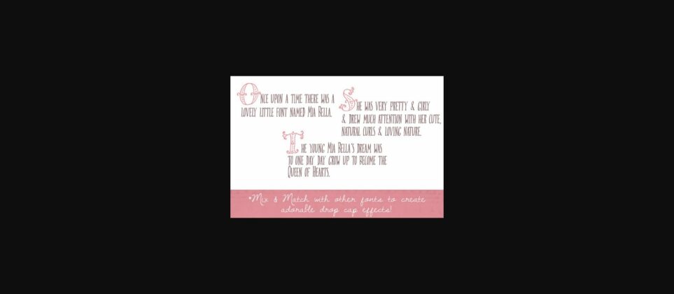 Mia Bella Lighthearted Font Poster 7