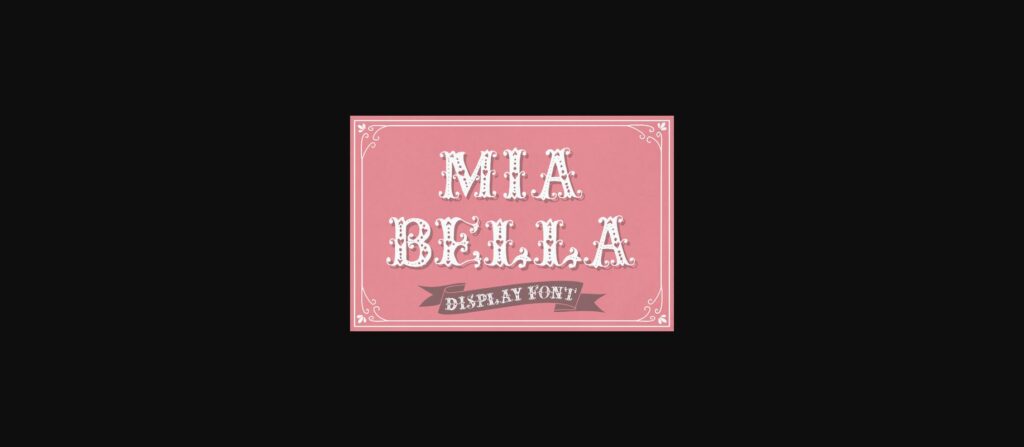 Mia Bella Font Poster 1