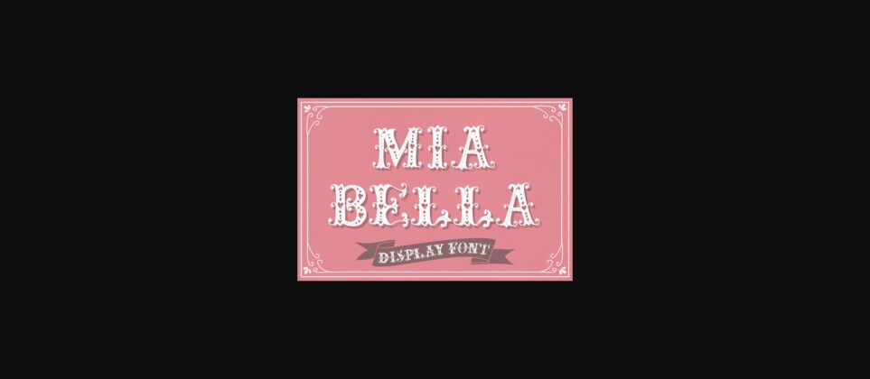 Mia Bella Font Poster 3