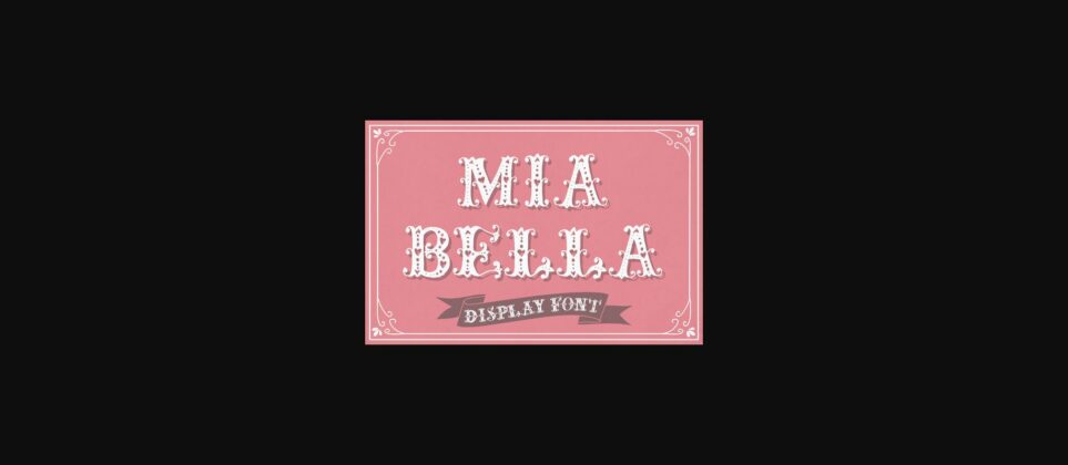 Mia Bella Font Poster 1