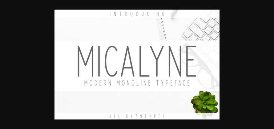 Micalyne Font Poster 3