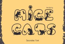 Mice Cats Font Poster 1