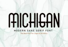 Michigan Font Poster 1