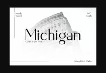 Michigan Font Poster 1