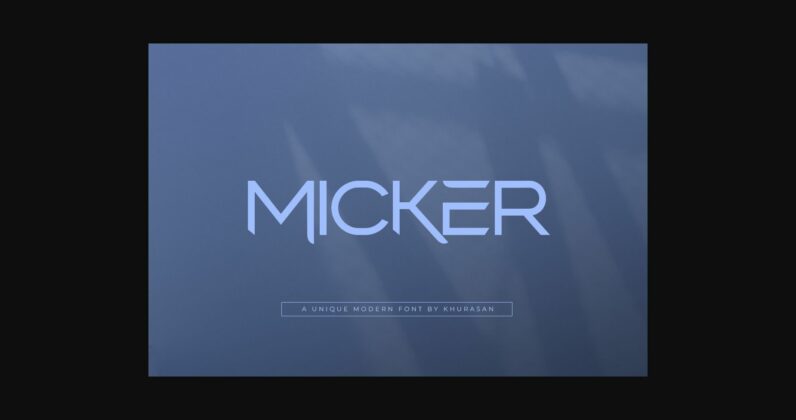 Micker Font Poster 3