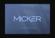 Micker Font Poster 1