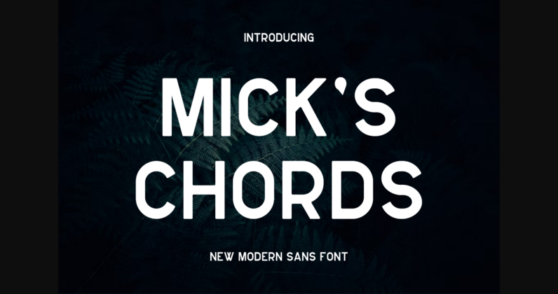 Mickschords Font Poster 3