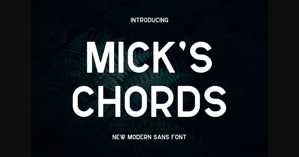 Mickschords Font Poster 1