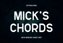 Mickschords Font Poster 1